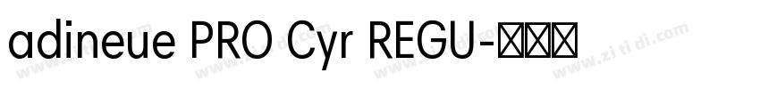 adineue PRO Cyr REGU字体转换